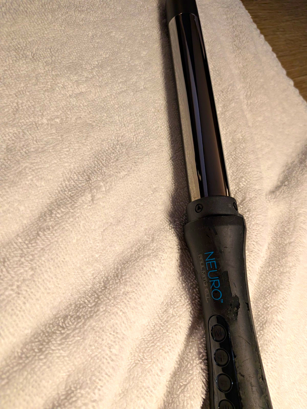 Neuro 0.75in Ceramic Curling Wand/Iron 450°F Digital Display Black